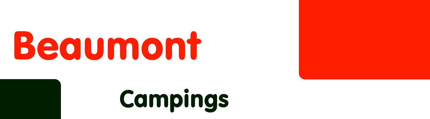 Best campings in Beaumont - Rating & Reviews