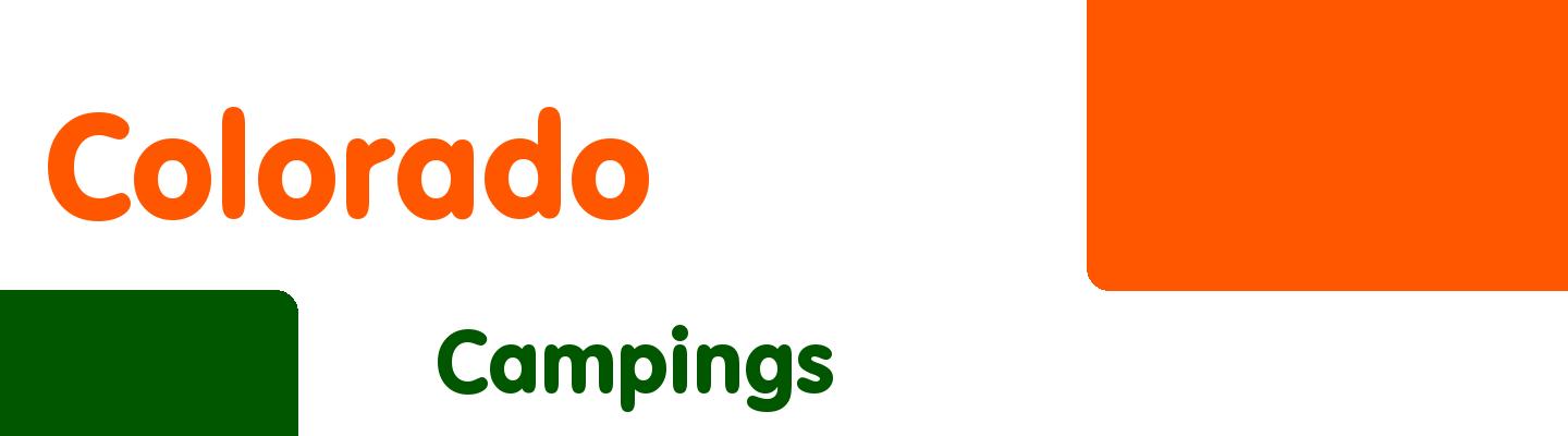 Best campings in Colorado - Rating & Reviews