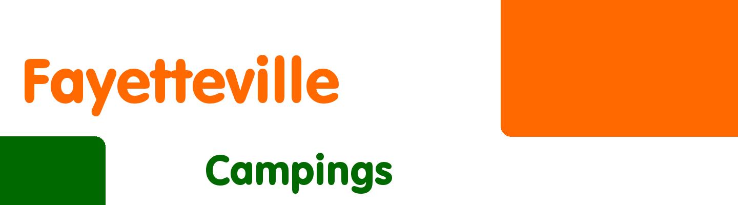 Best campings in Fayetteville - Rating & Reviews