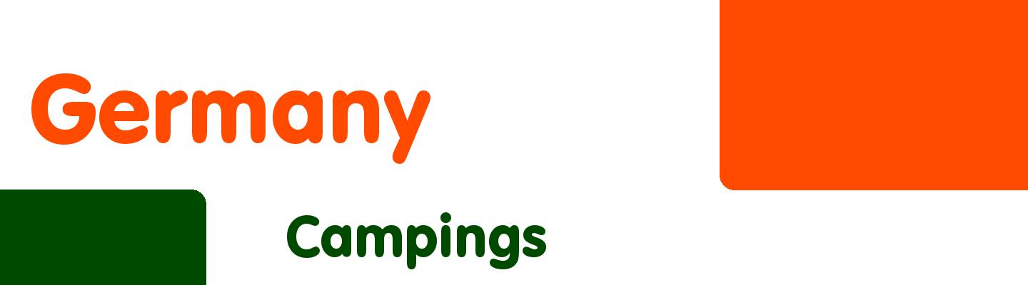 Best campings in Germany - Rating & Reviews