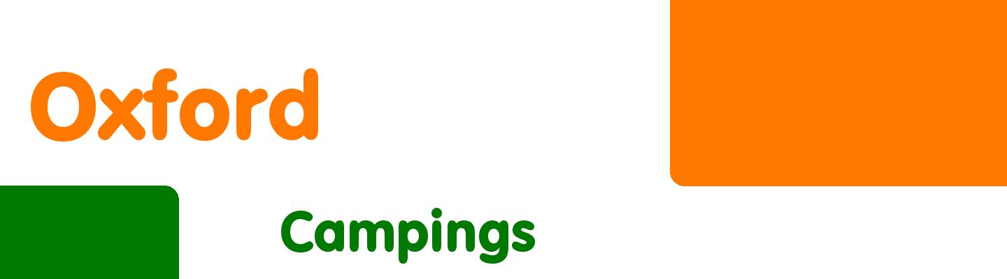 Best campings in Oxford - Rating & Reviews