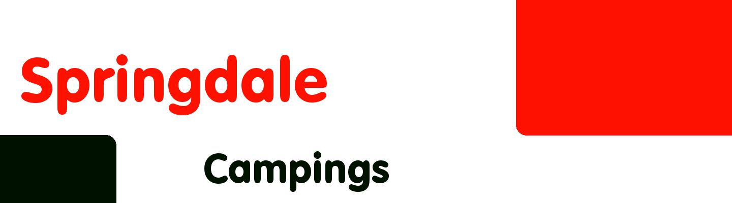 Best campings in Springdale - Rating & Reviews