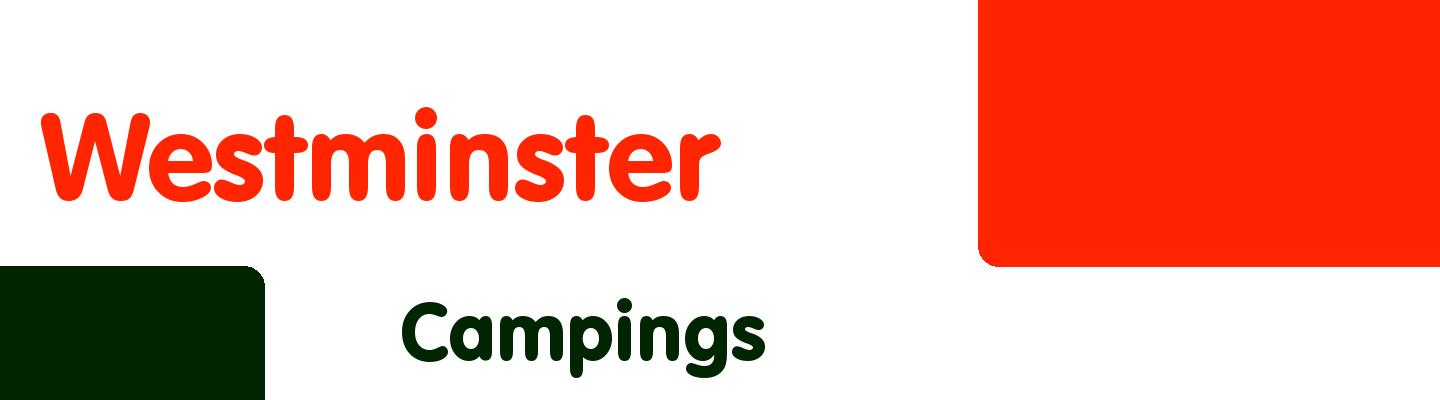 Best campings in Westminster - Rating & Reviews